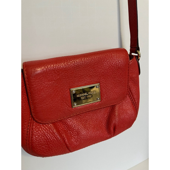 MICHAEL‎ KORS Crossbody Bag Small Red Purse - Picture 1 of 10